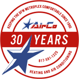 AirCo 30 years of experience badge