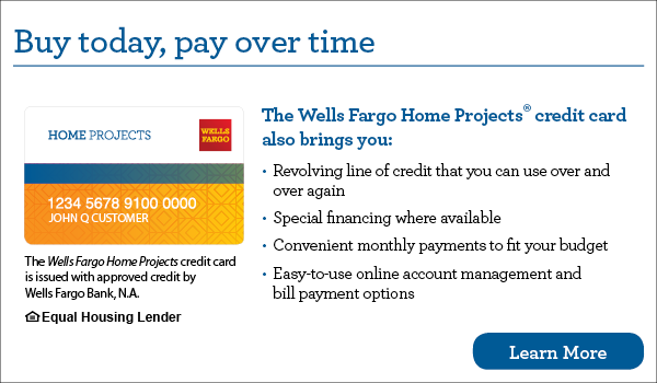 Wells Fargo Home Projects Credit Card infographic